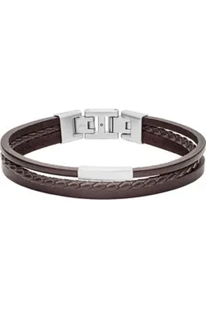 Fossil Armband Herren-Armband Leder braun