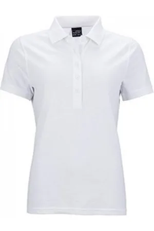 James & Nicholson Poloshirt Damen Elastic Polo Piqué / Taillierter Schnitt L