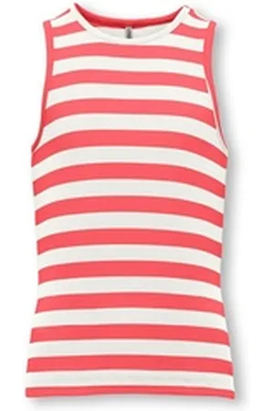 ONLY Tanktop KOGKENYA RIB STRIPE TANK TOP JRS grün 134/140