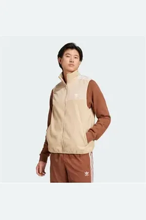 adidas Originals Funktionsweste ADICOLOR 3-STREIFEN MICROFLEECE WESTE beige XS
