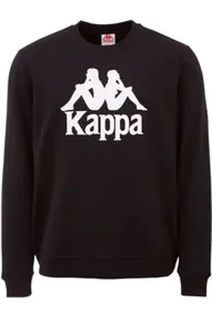 Kappa Rundhalspullover Retro Sweatshirt schwarz M