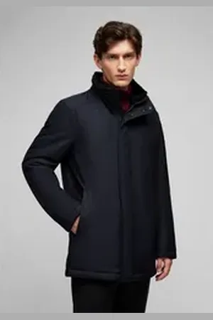 Daniel Hechter Funktionsjacke H-XTECH-PROTECT (1-St) mit abnehmbaren Kunstfellkragen blau 54