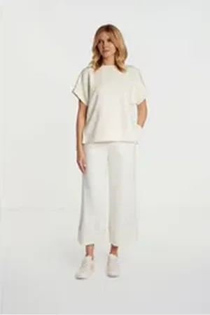 Rich & Royal RICHROYAL Culotte 2409 T Peach Culotte aus fester, gepeachter Qualität weiß L