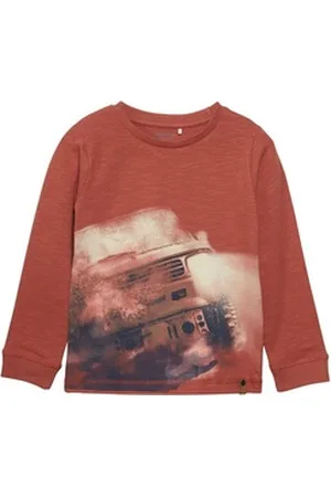 Minymo Langarmshirt Langarmshirt Jeep Baked Clay 128 Kinder Langarmshirt 128