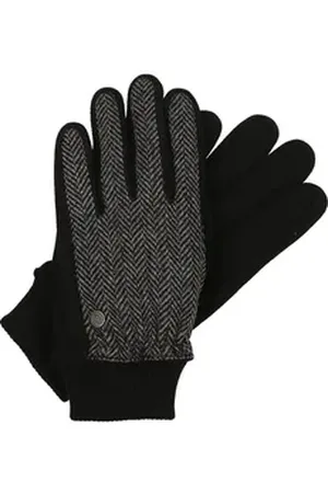 Bugatti Strickhandschuhe Polyester Handschuhe (1-St) schwarz M