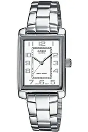 Casio TIMELESS COLLECTION Quarzuhr LTP-1234PD-7BEG, Armbanduhr, Damenuhr, analog, Edelstahlarmband silberfarben