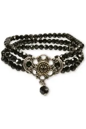 Alpenflüstern Armband Armband Damen - HEDWIG - creme, schwarz schwarz