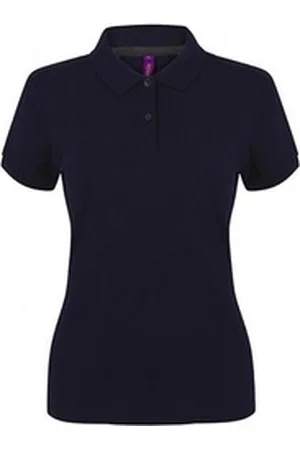 Henbury Poloshirt Damen Microfine-Piqué Polo Shirt / L