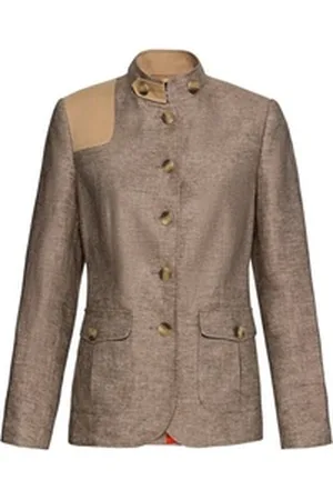 Brigitte Von Schönfels Trachtenjacke Stehkragenjacke beige 40