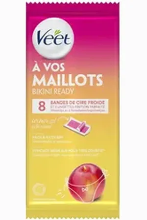 Veet Kaltwachsstreifen Bikini Ready Underarm Control 1x, 8 St.