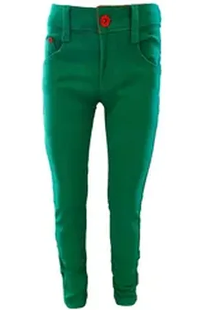 familytrends Slim-fit-Jeans mit verstellbarem Bund grün 146