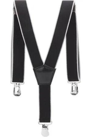 Ladeheid Hosenträger Kinder Hosenträger 60 cm x 2,5 cm S2 (1-St) schwarz