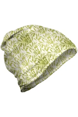 Abakuhaus Beanie Wandern im Freien Botanisch Olive auf belaubten Zweigen grün