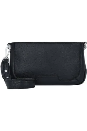 Cowboysbag Umhängetasche Lovely leopard, Leder schwarz