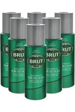 Brut Bodyspray 6 x Original Herren Deodorant je 200ml maskuliner Duft Deo for ma