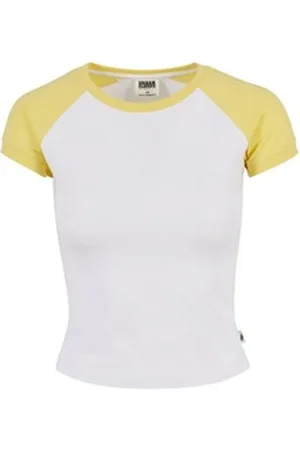 Urban classics Kurzarmshirt Damen (1-tlg) weiß 3XL