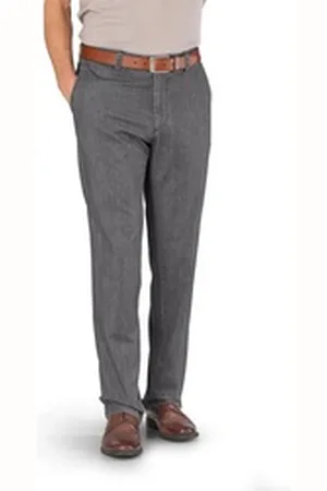 Eurex By BRAX Regular-fit-Jeans BY BRAX Flat Front Jeans Jim grau Pima Light Denim grau 52