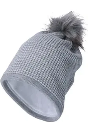 Sterntaler ® Strickmütze Bommelmütze Glitzereffekt (1-St) silberfarben 51 cm