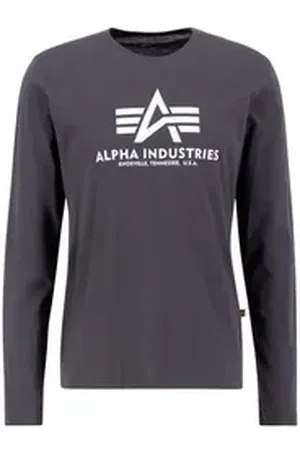 Alpha Industries Longsleeve Men - Longsleeves Basic T - Longsleeve grau XL