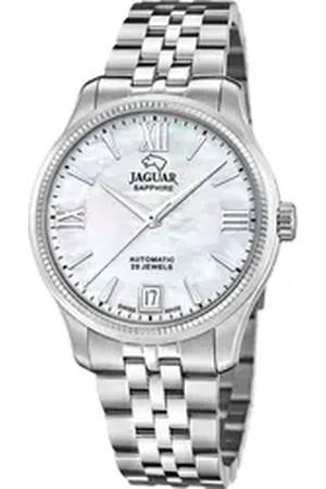 Jaguar Quarzuhr Damenuhr Edelstahl silber , (Analoguhr), Damen Armbanduhr rund, Edelstahlarmband silber silberfarben