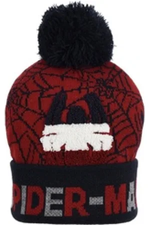SPIDERMAN Bommelmütze Kinder Jungen Wintermütze Strickmütze rot 52