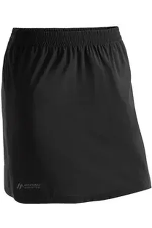Maier Sports Sommerrock Raindrop SkirtW wasserabweisender Regenrock mit elastischem Bund schwarz 44