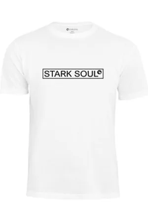 STARK SOUL ® T-Shirt Rundhals T-Shirt mit Logo weiß S