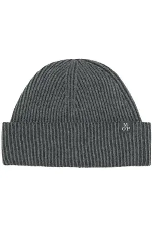 Marc O’ Polo Beanie Knitted Hat Tuck Structure grau