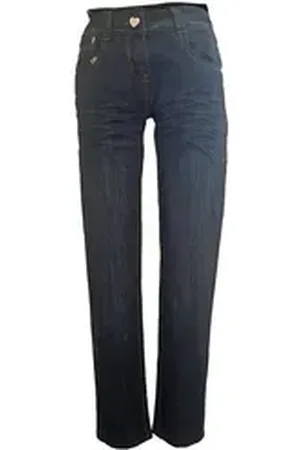 familytrends Slim-fit-Jeans im 5 Pocket Stil mit niedlichen Details blau 98