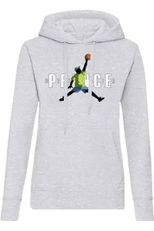 Blondie & Brownie Hoodie Damen Fresh Prince Bel Air Basketball mit Kapuze grau 2XL