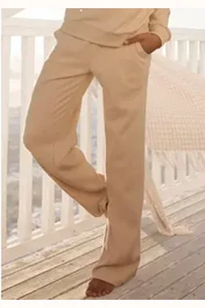 QS by s.Oliver Sweatpants (1-tlg) Sweathose mit seitlichen Taschen, Loungewear beige 48/50