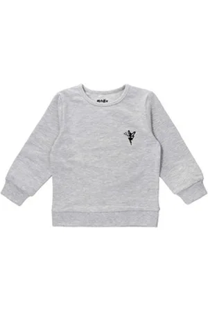 MaBu Kids Kapuzenpullover Pullover (1-tlg) grau 116 (5-6 Jahre)