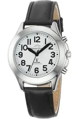 Master Time Funkuhr Sprechende Funkuhr MTLA- 10705-60 L, Armbanduhr, Quarzuhr, Damenuhr schwarz