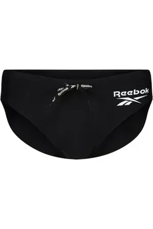 Reebok Badeslip "Wells" (1-St) mit Kordel mit Logoschriftzug schwarz L