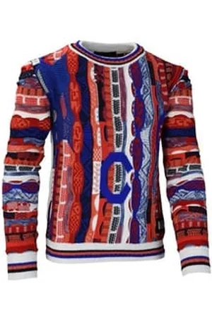 Carlo Colucci Rundhalspullover Casatta blau|rot 110/116