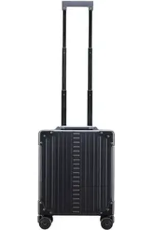 Aleon Handgepäck-Trolley Business, 4 Rollen, Aluminium schwarz