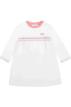 HUGO BOSS A-Linien-Kleid Baby Langarm Kleid mit Logo 3 Jahre / 92-98