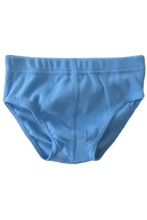 Hermko Slip 2850 Jungen Slip Unterhose, Sportslip ohne Bein 100% Bio-Baumwolle blau 104