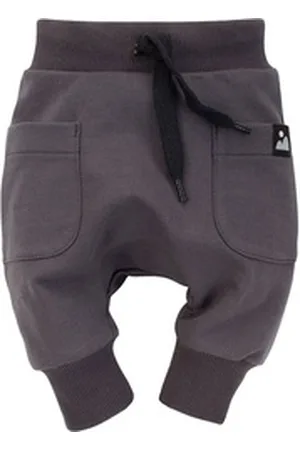Pinókio Pumphose Haremshose Schlupfhose unifarben » lange Babyhose (1-tlg) BERGE Patch grau 68