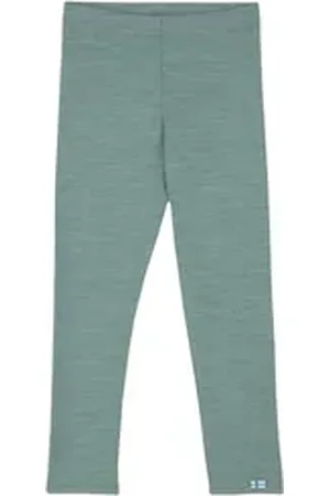 FINKID Schlafanzug Leikki Soft Green Bay Leggings 110/120 Wollhose Outdoorwäsche Funktionsunterwäsche Skiunterhose Gr.110/120