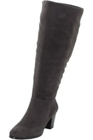 Sheego Große Größen Weitschaftstiefel in 3 Schaftweiten für individuelle Passform grau 43 EU
