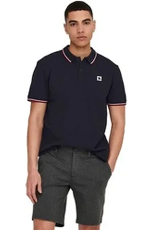 Only & Sons Poloshirt ONSFLETCHER (1-tlg) aus Baumwolle blau M