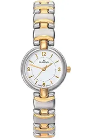 DUGENA Quarzuhr Damen-Armbanduhr Schmuckband, Quarz, Edelstahl, Mineralglas, 3 bar