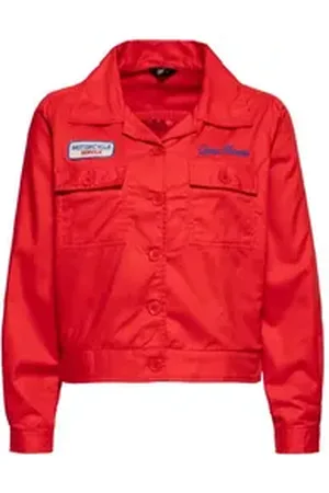Queen Kerosin QueenKerosin Collegejacke Faster Then The Wind (1-St) mit Rückenpatch rot XL