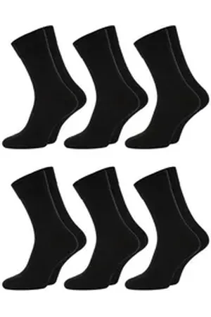 Chili Lifestyle Basicsocken Bambus Socken Damen Herren schwarze Komfortsocken (Multipack, 6-Paar, ein Design) atmungsaktiv supersoft schwarz 39-42