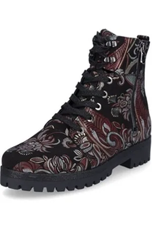Waldläufer Waldläufer Waldläufer Damen Schnürstiefelette schwarz multi Stiefelette schwarz 38 EU