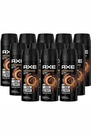 Axe Deo-Set Dark Temptation Bodyspray Deo Spray Beauty Deodorant Herren Männer Men, bekämpft geruchsbildende Bakterien und unangenehme Gerüche Männerdeo ohne Aluminium Bodyspray sinnlich frischem Duft Parfum, 12-tlg., 48 Stunden Schutz Herrendu