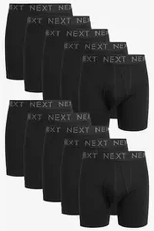 Next Boxershorts 10er-Pack Längere Sport-Unterhosen mit Eingriff (10-St) schwarz L