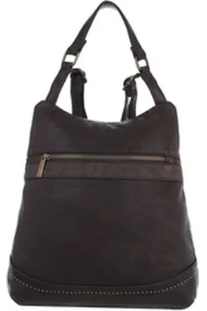 Ital-Design Schultertasche Mittelgroße, Damentasche used Optik Handtasche braun