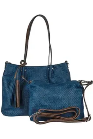 Flanigan Shopper Bag in Bag (1-tlg) beige|blau